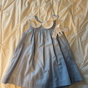 Jacadi Light Blue Dress with White Collar